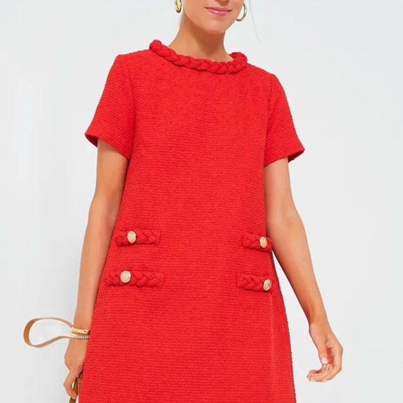 Tuckernuck Red Tweed Jackie Dress - Picture 1 of 2